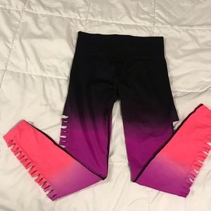 Victoria’s Secret PINK Purple/Pink Ombré Leggings